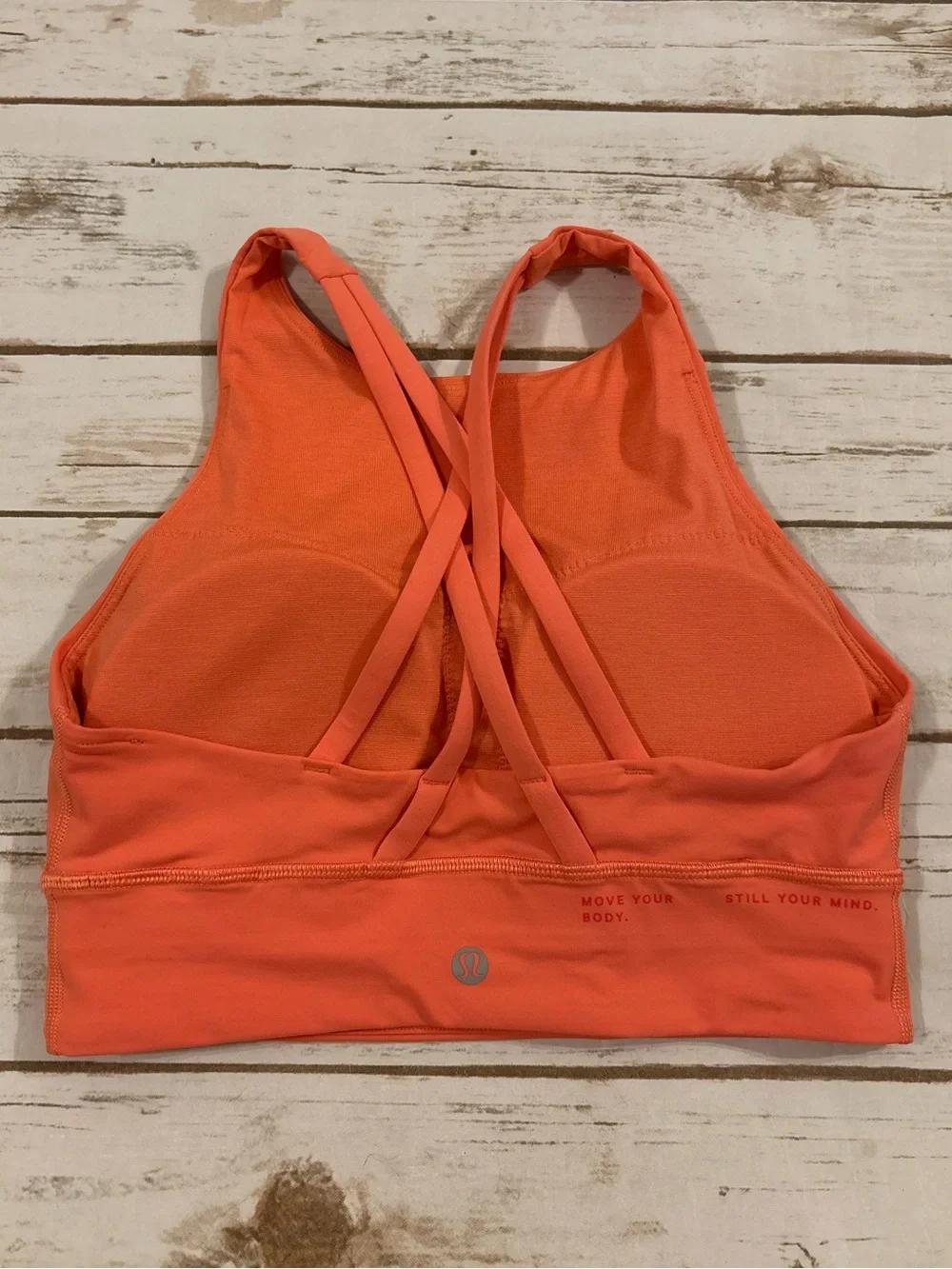 Lululemon Energy High-Neck Longline Bra *Medium Support B–D Cups Raspberry Cream